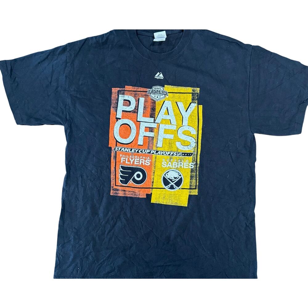 Vintage Tees -‎ NHL 2011 Eastern Conference Flyers vs, Sabres Graphic Tee*SZ L
